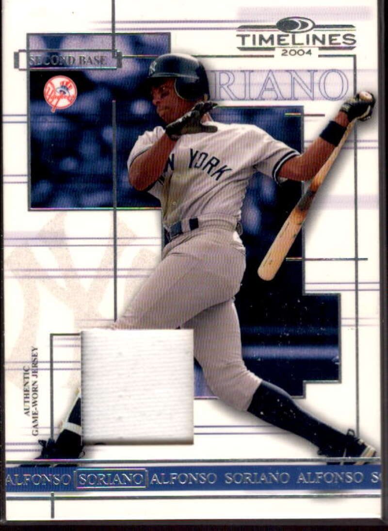 Alfonso Soriano Jsy Card 2004 Donruss Timelines Material #4  Image 1