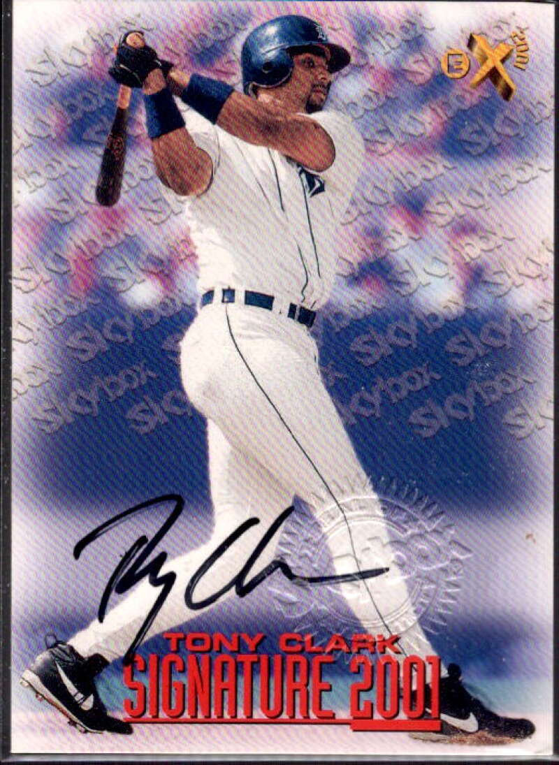 Tony Clark Card 1998 E-X2001 Signature 2001 #8  Image 1
