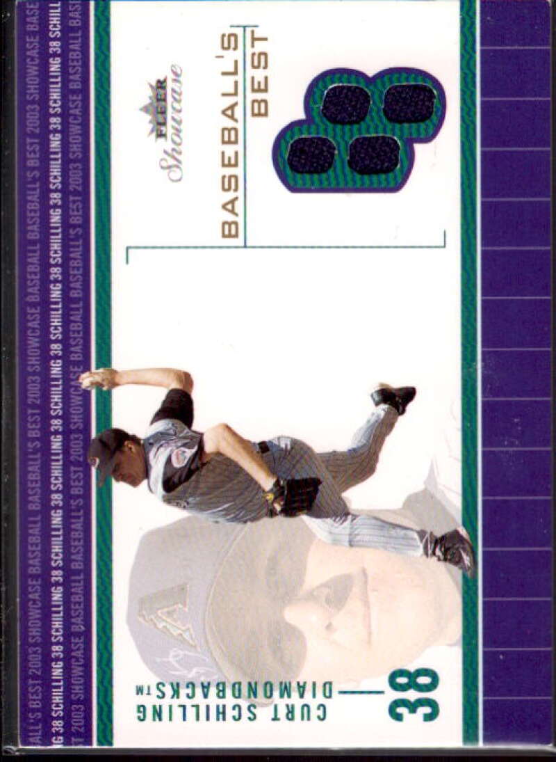 Curt Schilling Card 2003 Fleer Showcase Baseball's Best Game Jersey #CS  Image 1