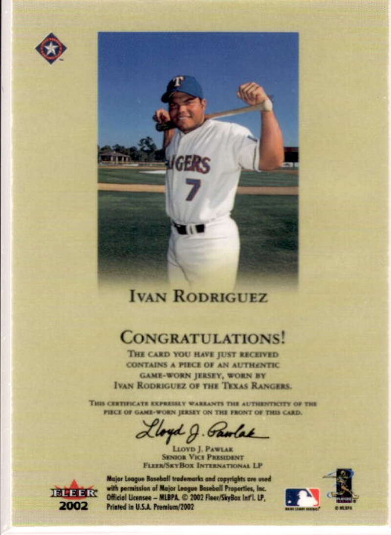 Smoltz K's Jsy/Johnson/Schilling 2002 Fleer Triple Crown Season Crowns Game Used Image 2