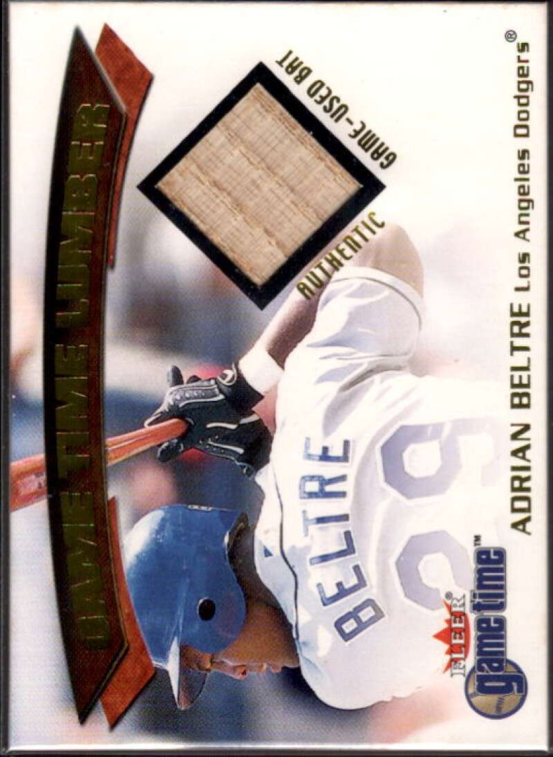 Adrian Beltre Card 2001 Fleer Game Time Lumber #3  Image 1