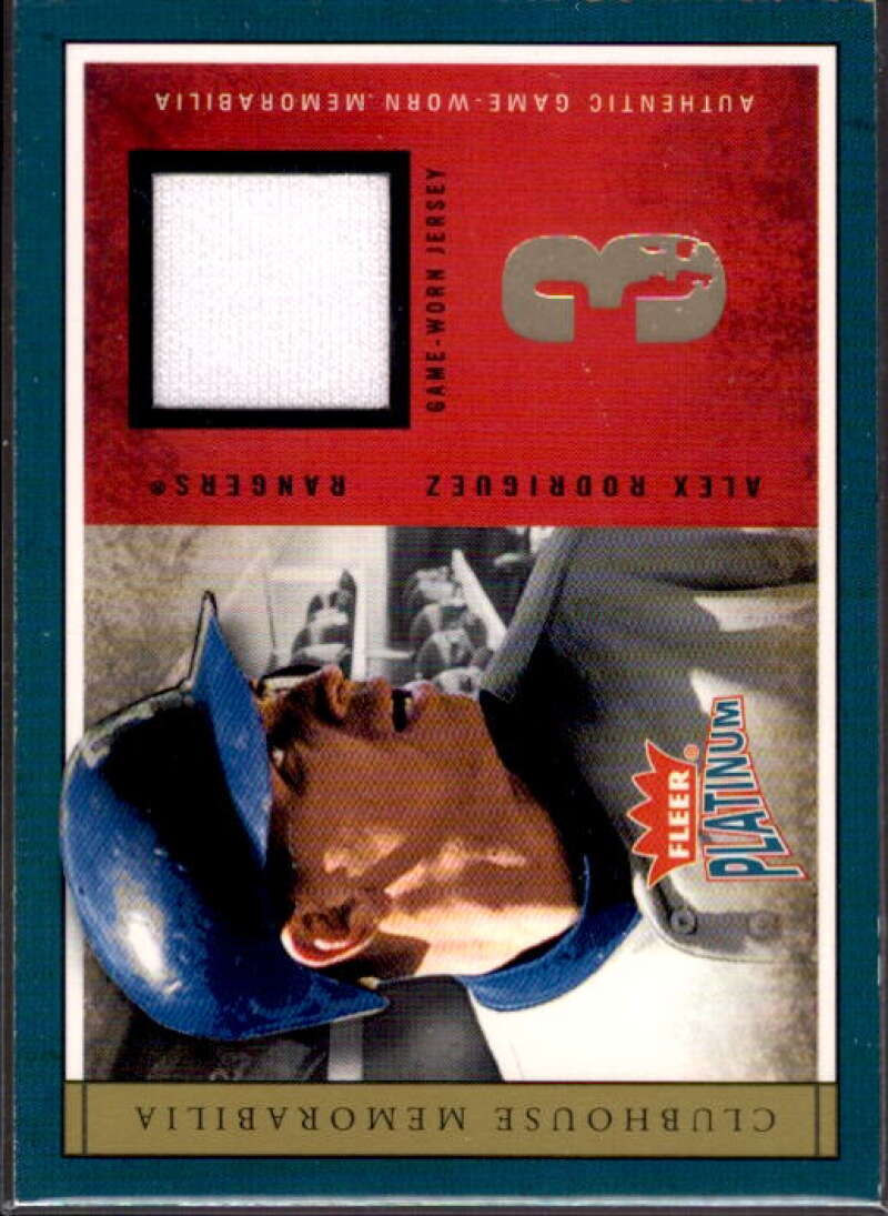 Alex Rodriguez Card 2004 Fleer Platinum Clubhouse Memorabilia #AR  Image 1