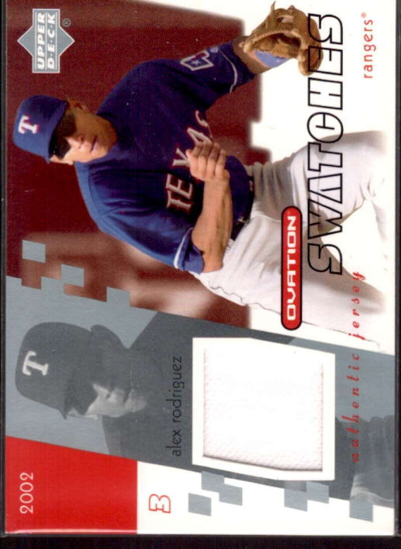 Alex Rodriguez Card 2002 Upper Deck Ovation Swatches #OAR  Image 1