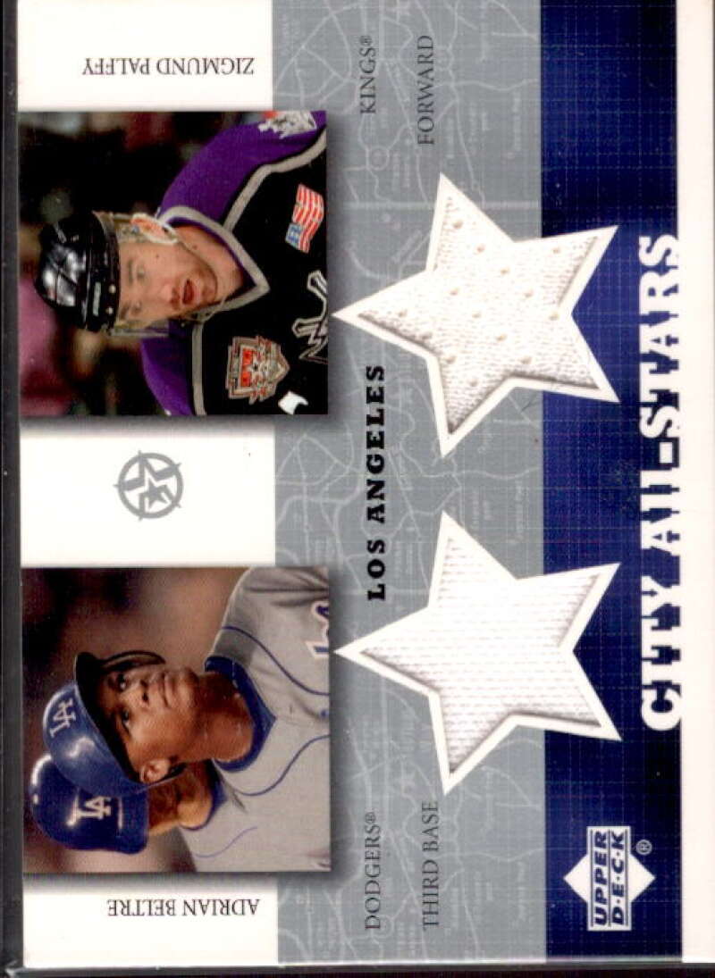 Adrian Beltre/Palffy 2002-03 UD SuperStars City All-Stars Dual Jersey #ABZP  Image 1