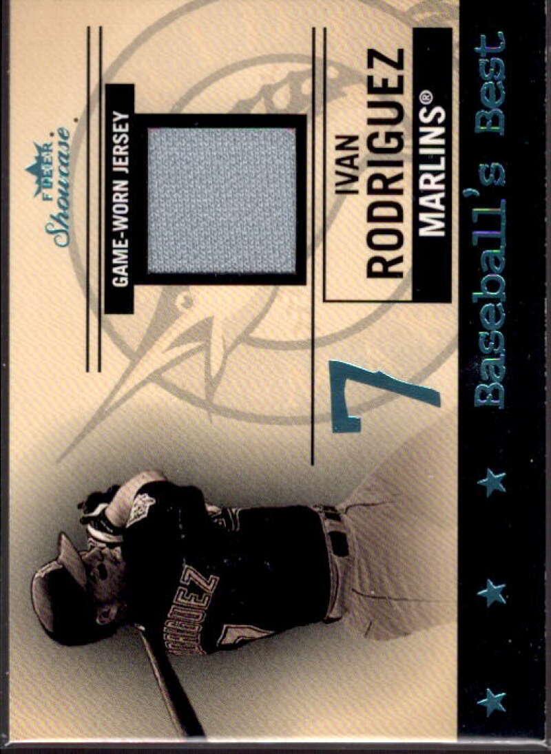 Ivan Rodriguez Jsy Card 2004 Fleer Showcase Baseballs Best Game Used #IR  Image 1