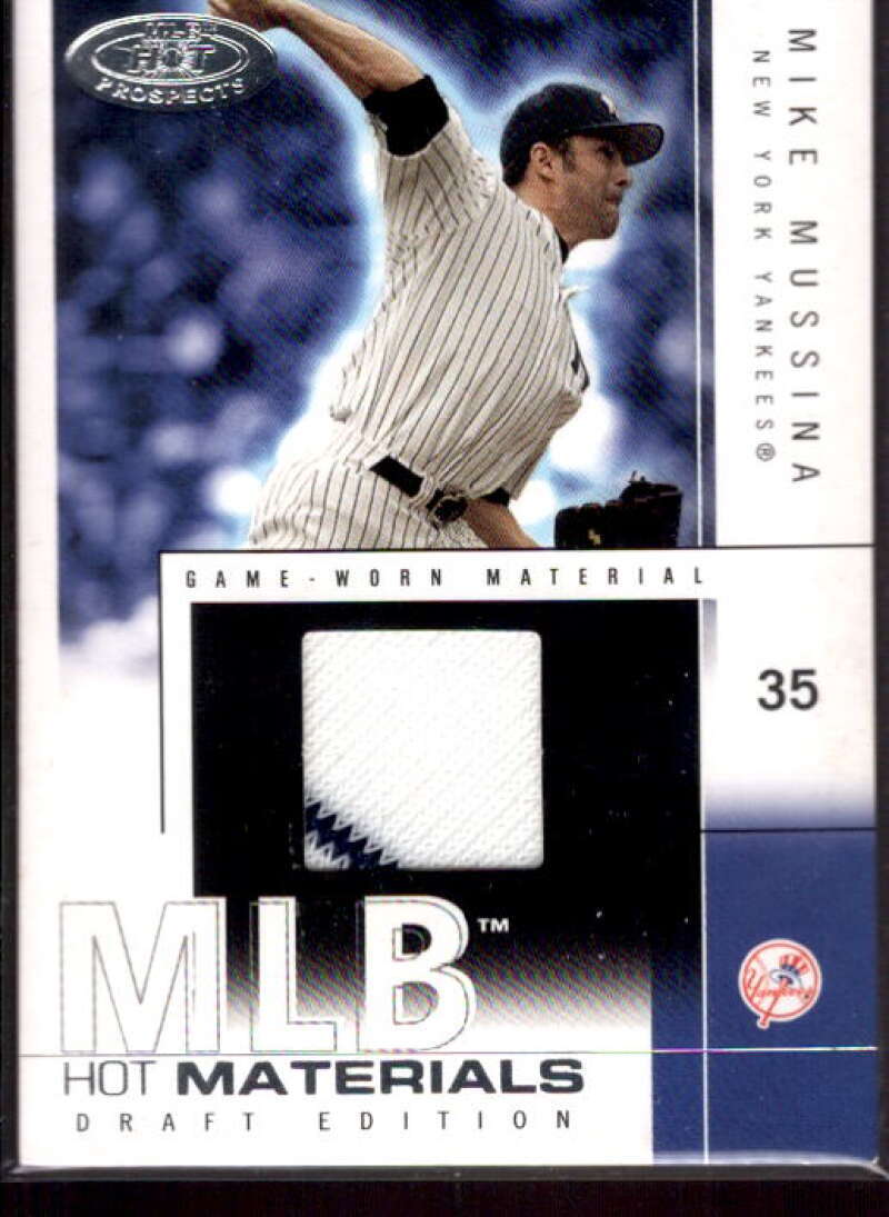 Mike Mussina Jsy Card 2004 Hot Prospects Draft MLB Hot Materials #MM  Image 1