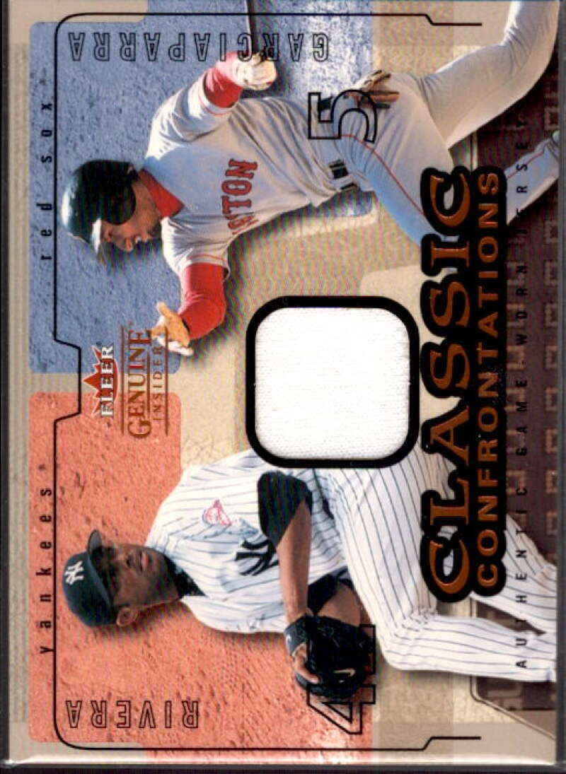 N.Garciaparra Jsy w/Rivera 2004 Fleer Genuine Insider Classic Confrontation #NG  Image 1