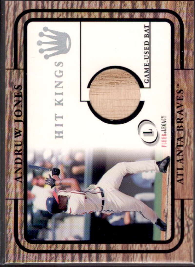 Andruw Jones Card 2001 Fleer Legacy Hit Kings #16  Image 1