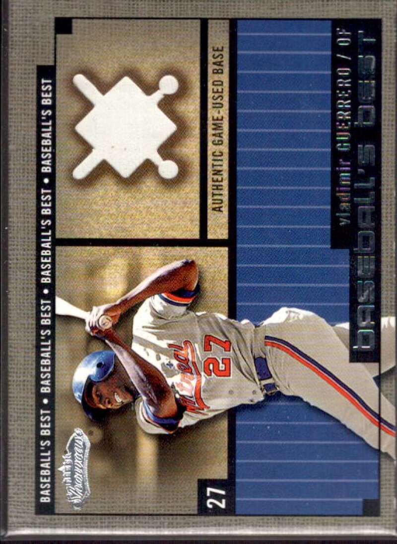 Vladimir Guerrero Base Card 2002 Fleer Showcase Baseball's Best Memorabilia #17  Image 1
