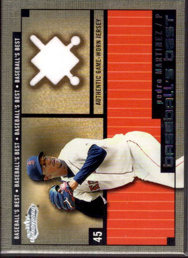 Pedro Martinez Jsy Card 2002 Fleer Showcase Baseball's Best Memorabilia #12  Image 1