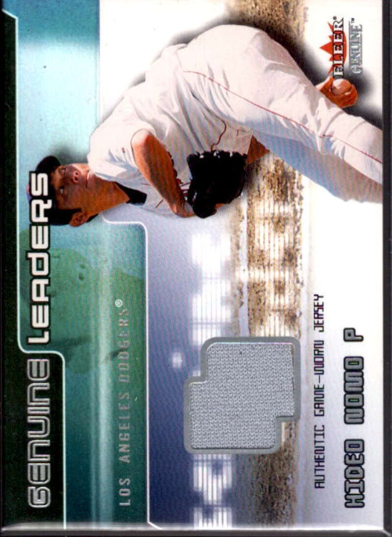 Hideo Nomo Card 2002 Fleer Genuine Leaders Game Jersey #8  Image 1