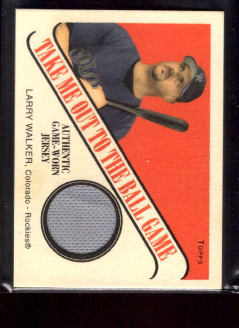 Larry Walker Jsy 2004 Topps Cracker Jack Take Me Out to the Ballgame Relics #LW  Image 1