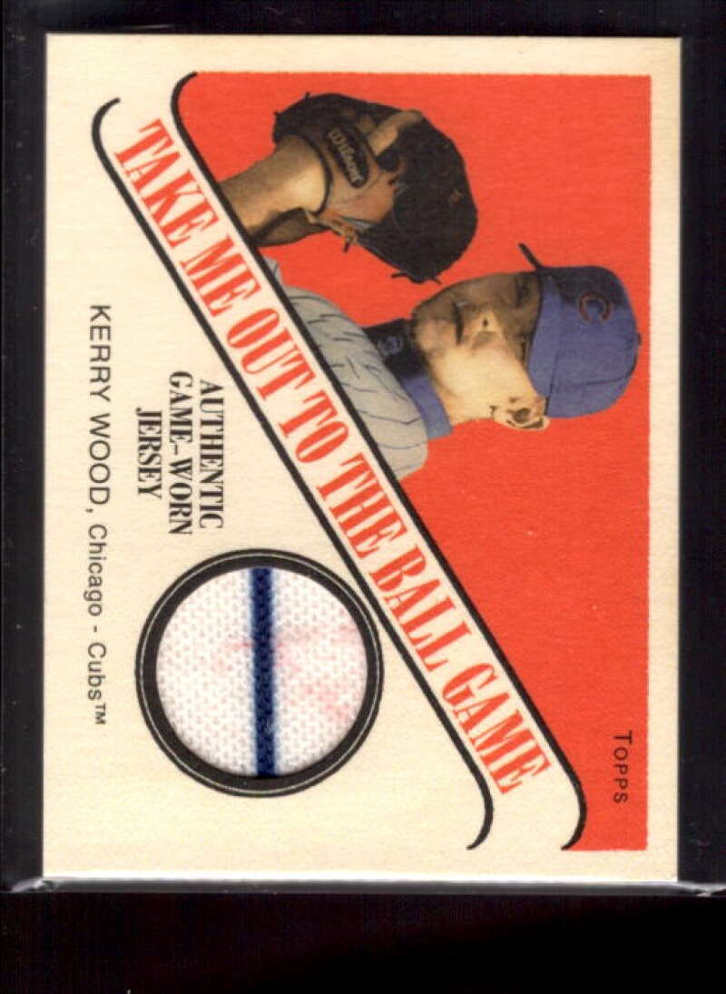 Kerry Wood Jsy G 2004 Topps Cracker Jack Take Me Out to the Ballgame Relics #KW  Image 1