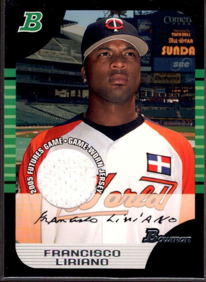 Francisco Liriano Card 2005 Bowman Draft Futures Game Jersey Relics #121  Image 1