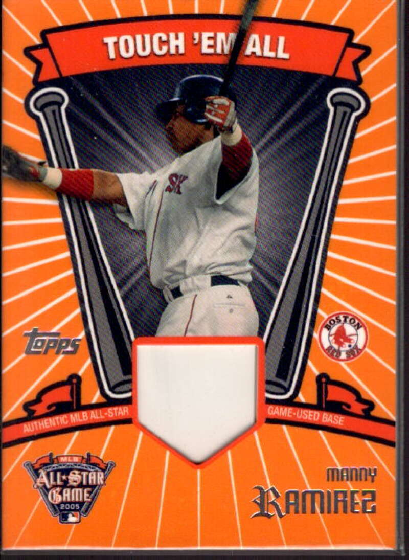 Manny Ramirez Card 2005 Topps Update Touch Em All Base Relics #MR  Image 1