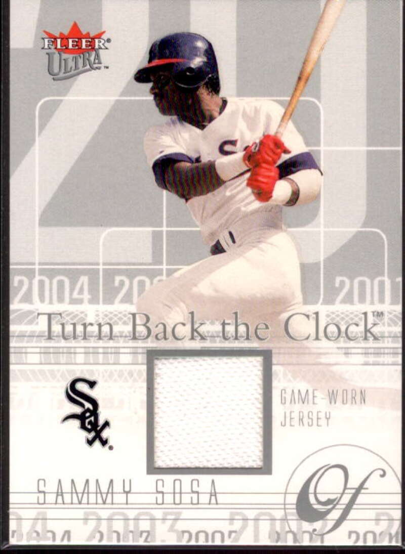 Sammy Sosa Sox Card 2004 Ultra Turn Back the Clock Jersey Silver #SS  Image 1