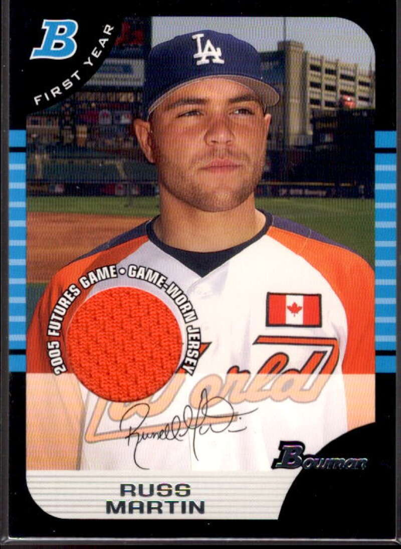 Russ Martin Card 2005 Bowman Draft Futures Game Jersey Relics #135  Image 1
