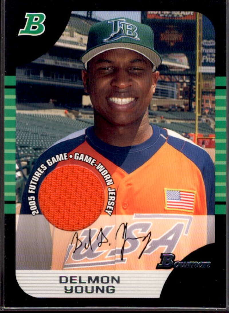 Delmon Young Card 2005 Bowman Draft Futures Game Jersey Relics #139  Image 1