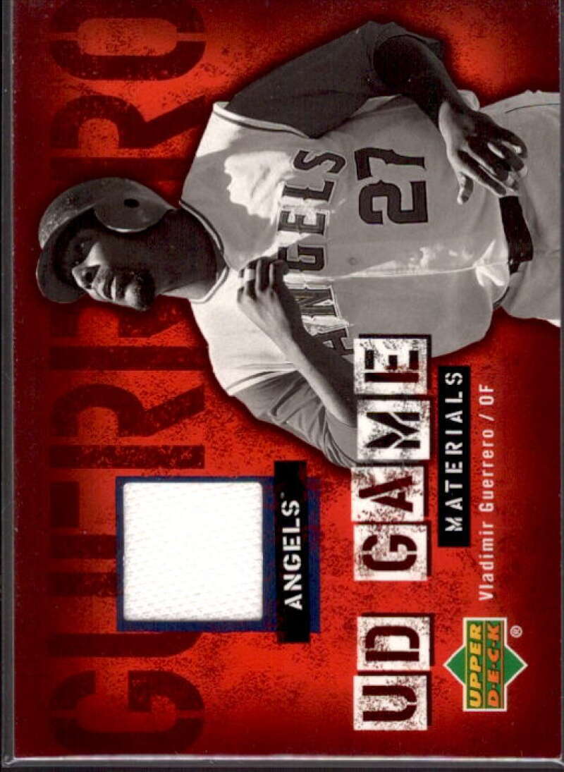 Vladimir Guerrero Jsy Card 2006 Upper Deck UD Game Materials #VG  Image 1