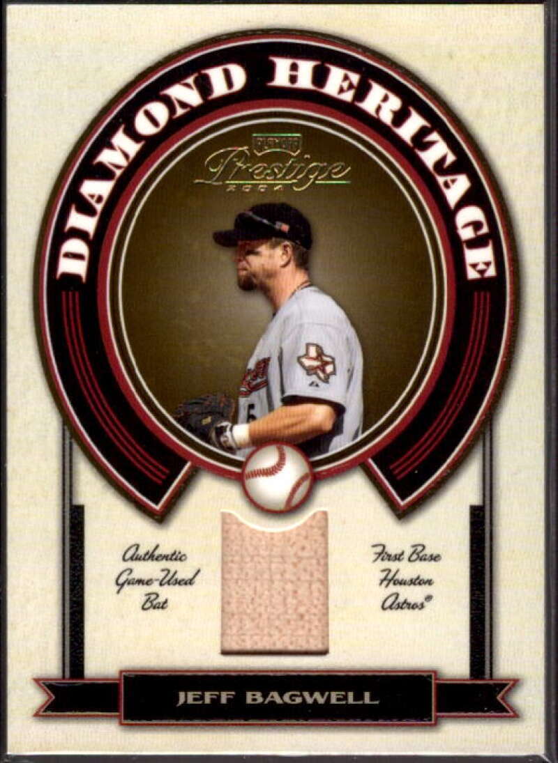 Jeff Bagwell Bat Card 2004 Playoff Prestige Diamond Heritage Material #16  Image 1