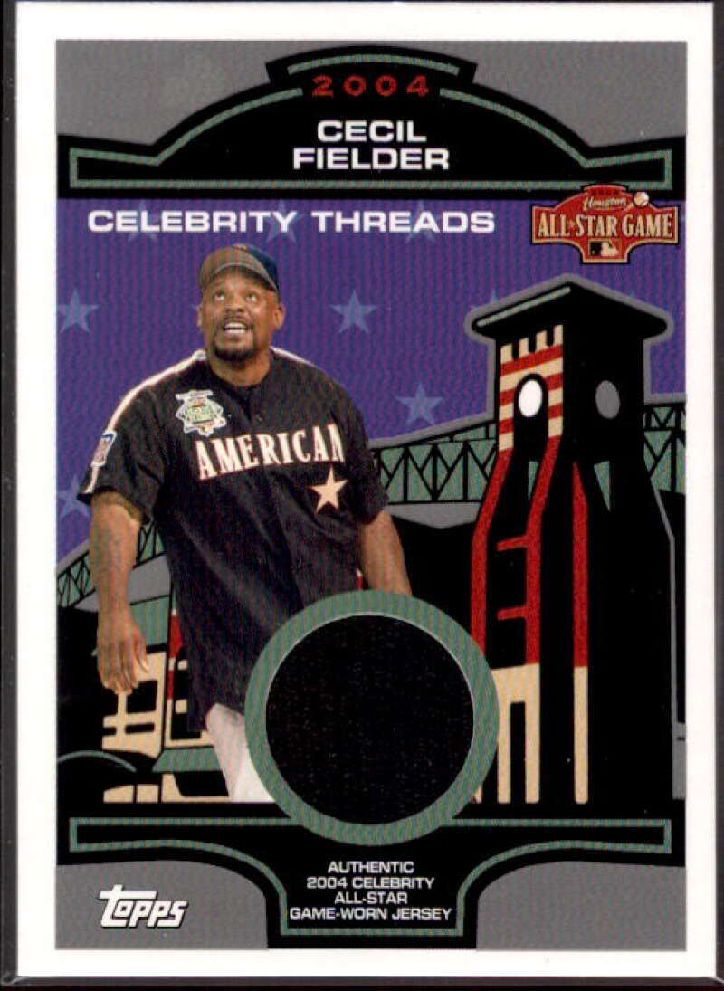 Cecil Fielder Rookie Card 2005 Topps Celebrity Threads Jersey Relics #CF  Image 1