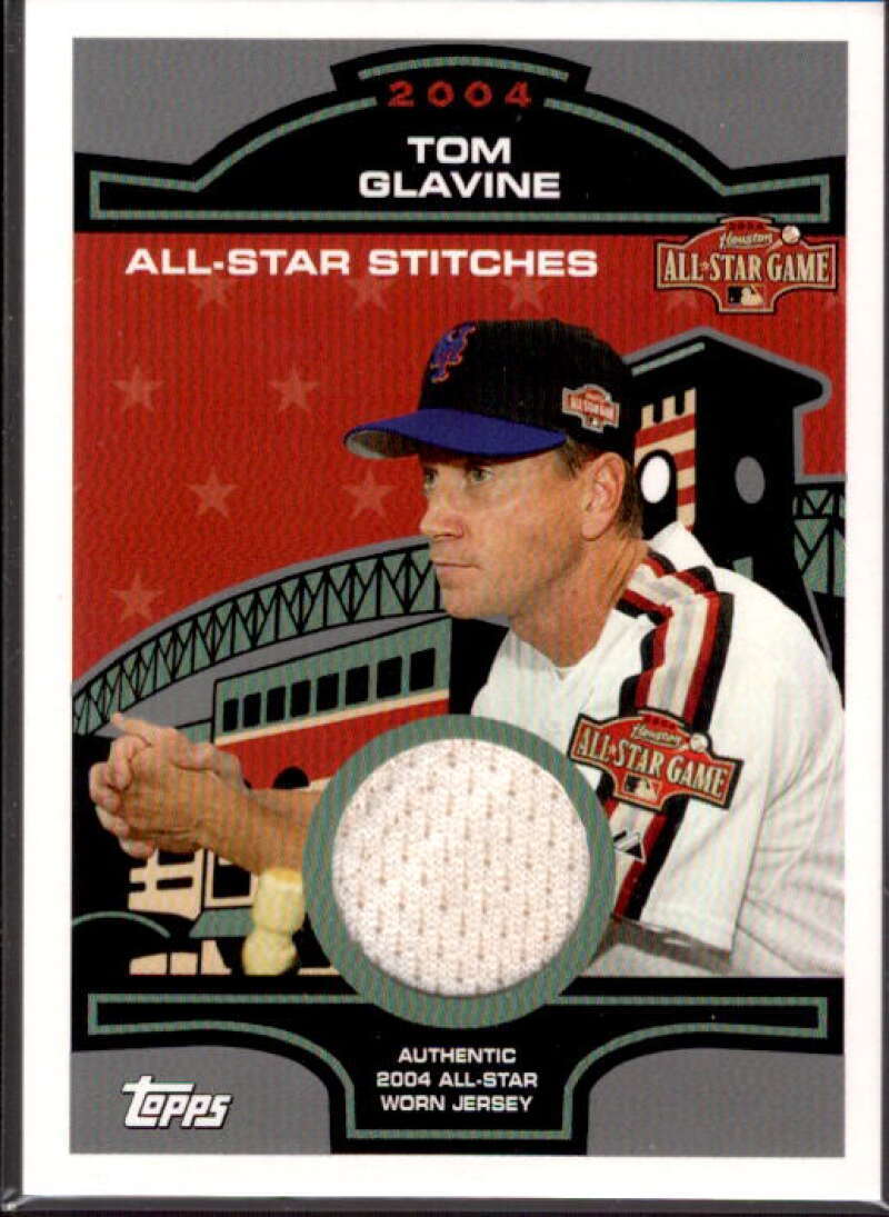 Tom Glavine Card 2004 Topps All-Star Stitches Relics #TG  Image 1