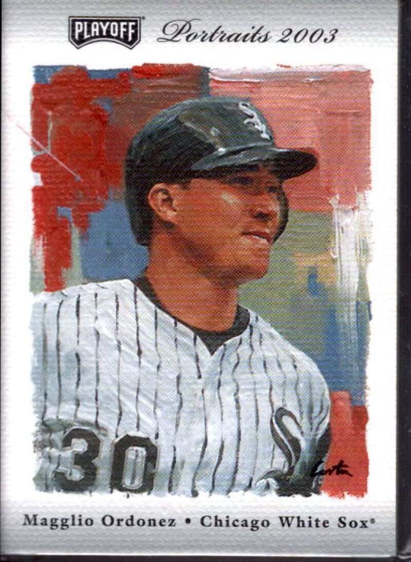 Magglio Ordonez Jsy Card 2003 Playoff Portraits Materials Bronze #69B  Image 1