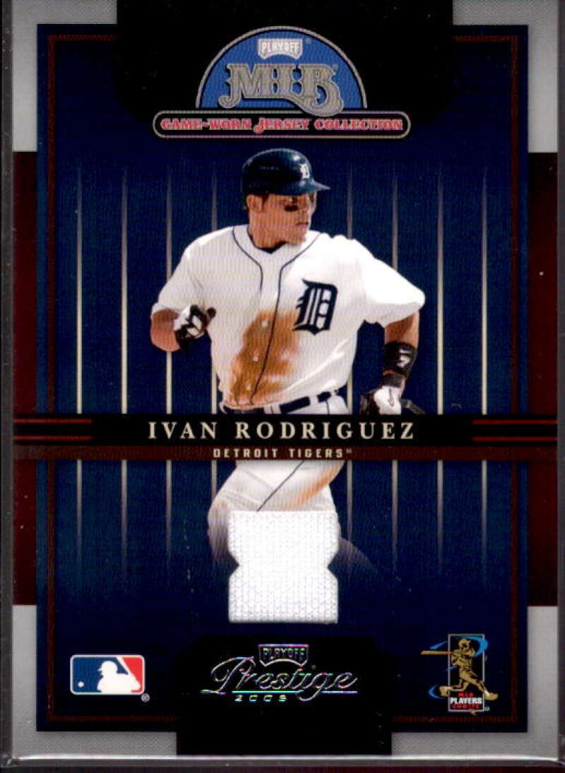 Ivan Rodriguez 2005 Playoff Prestige Playoff MLB Game-Worn Jersey