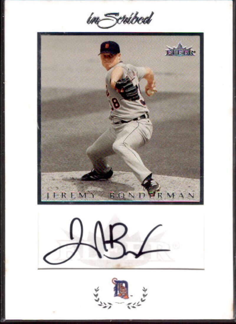 Jeremy Bonderman Card 2004 Fleer InScribed Autographs Silver #JB  Image 1