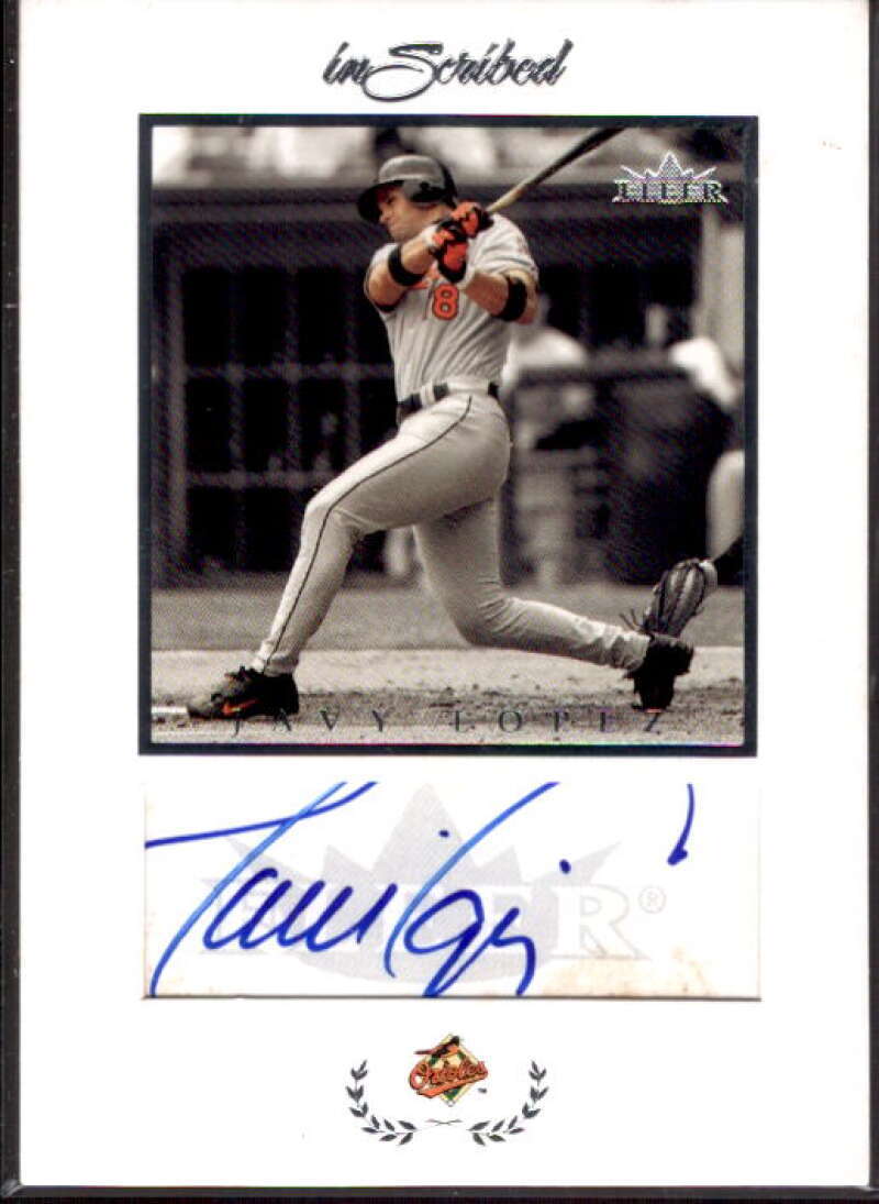 Javy Lopez Card 2004 Fleer InScribed Autographs Silver #JL  Image 1