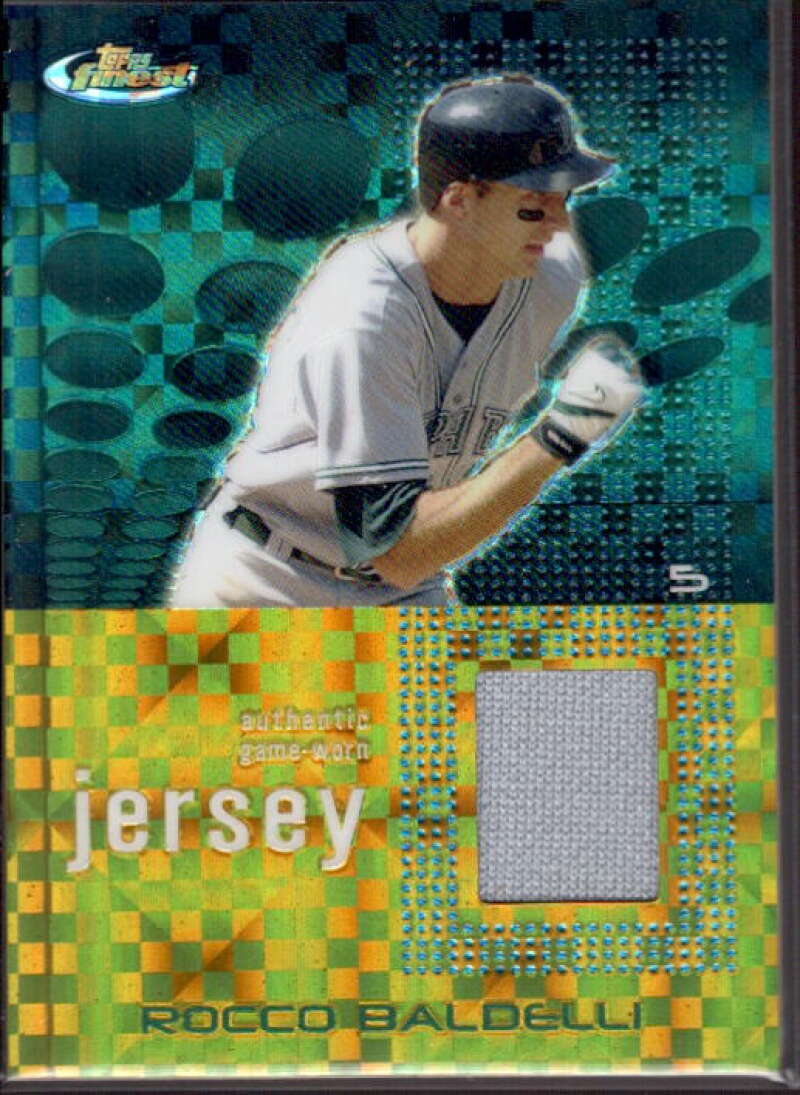 Rocco Baldelli SR Jsy Card 2004 Finest Uncirculated Gold X-Fractors #105  Image 1