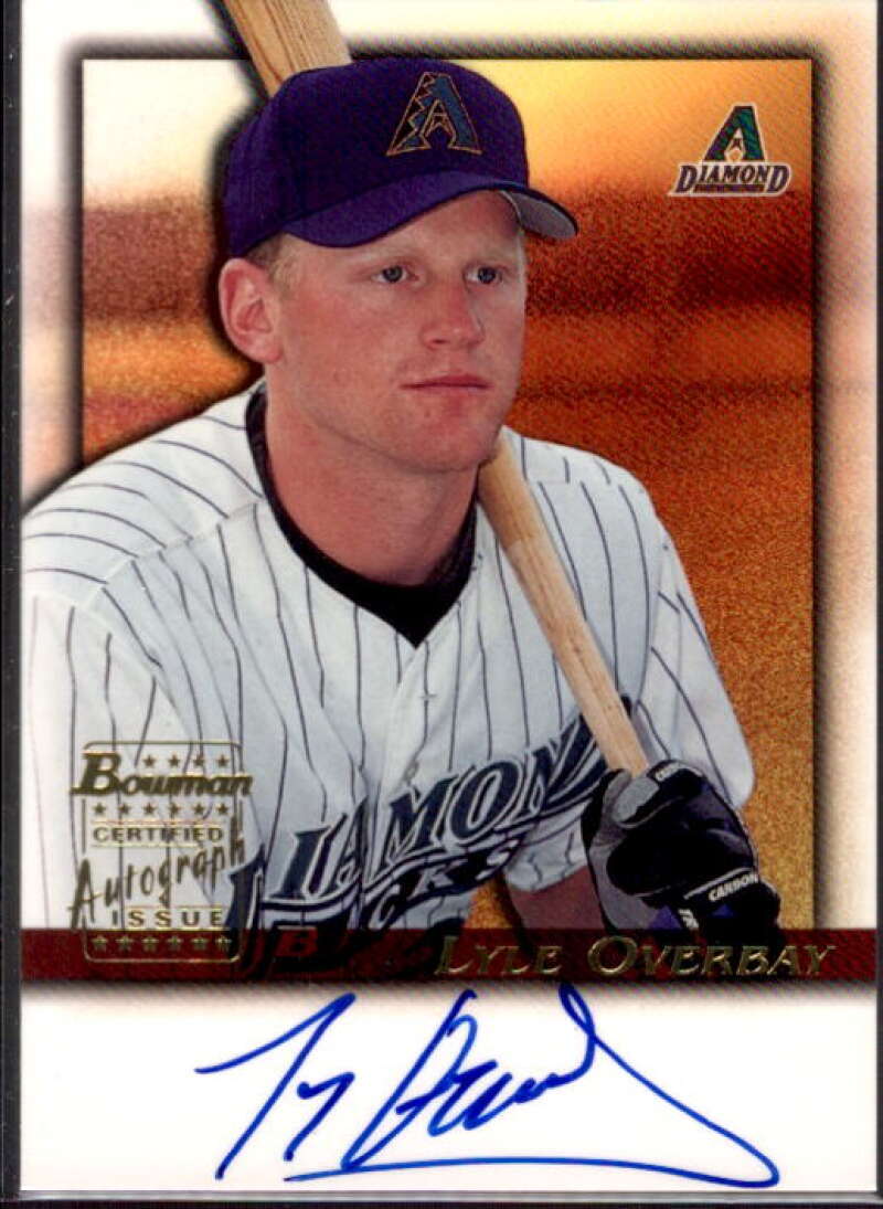 Lyle Overbay Card 2001 Bowman Autographs #BALO  Image 1