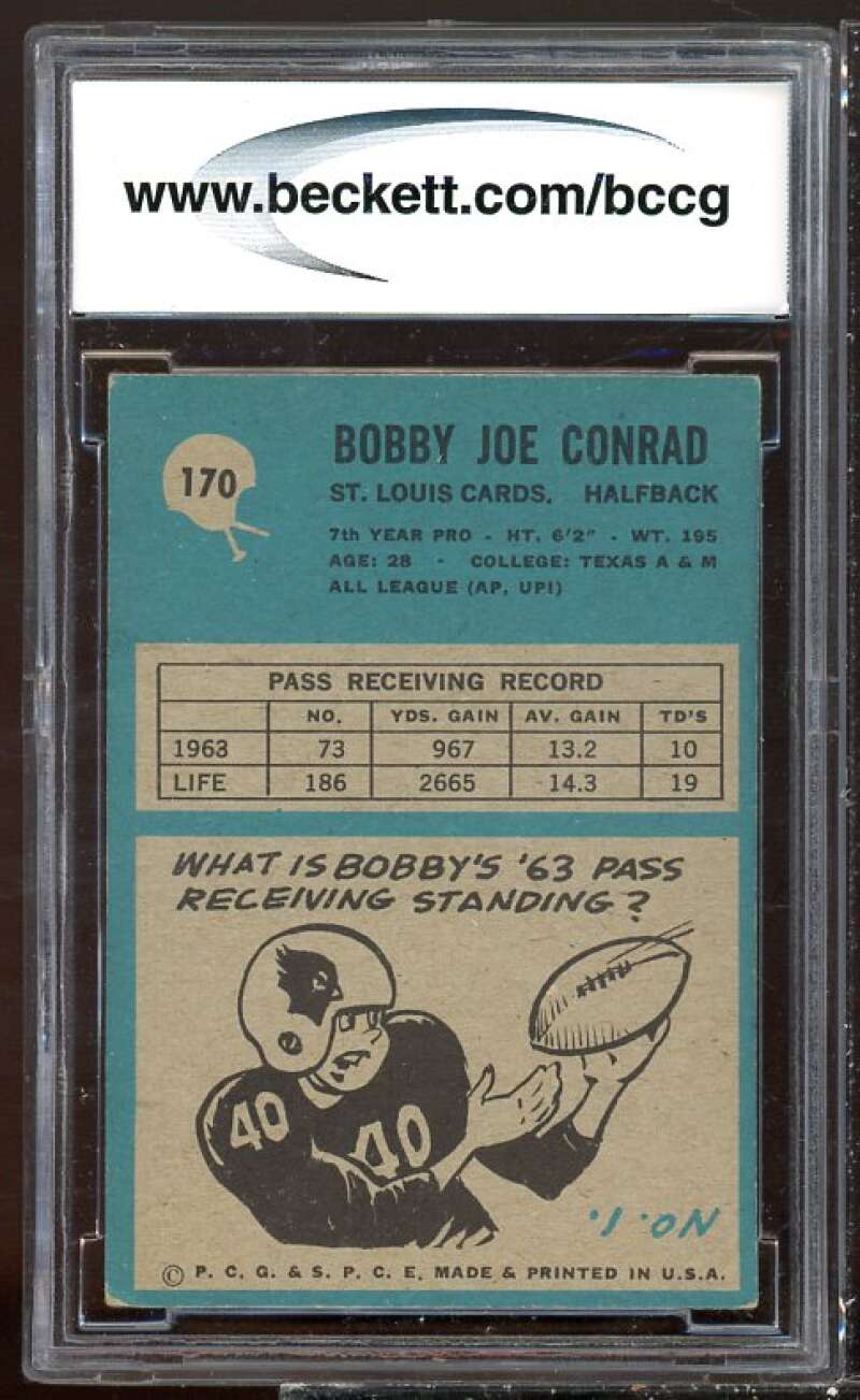 Bobby Joe Conrad Card 1964 Philadelphia #170 BGS BCCG 8 Image 2