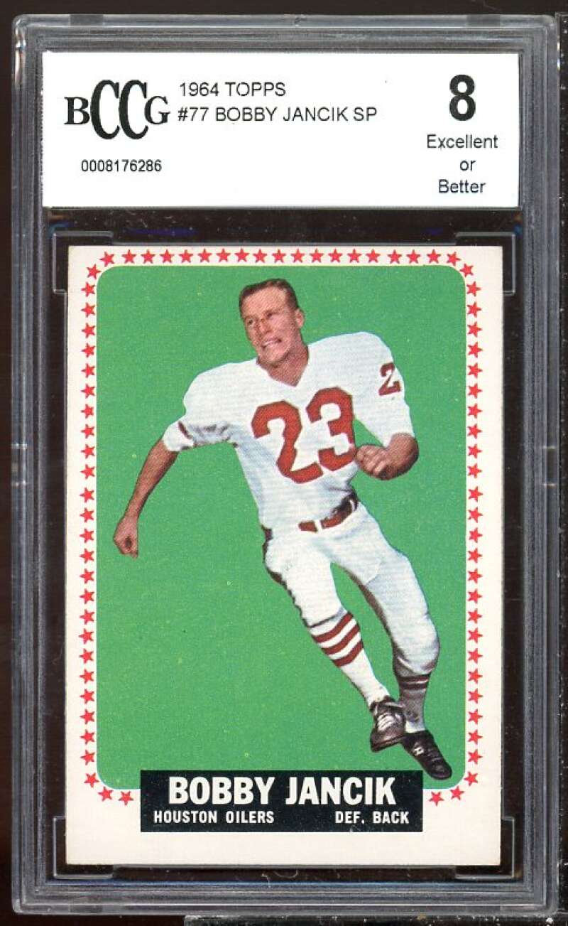 Bobby Jancik Card 1964 Topps #77 BGS BCCG 8 Image 1