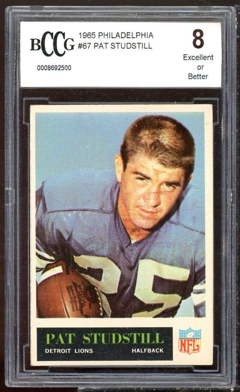 Pat Studstill Card 1964 Philadelphia #67 BGS BCCG 8 Image 1