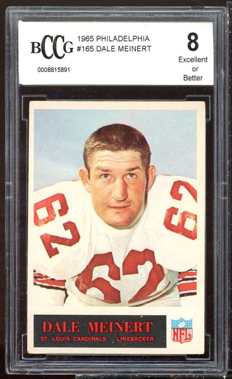 Dale Meinert Card 1965 Philadelphia #165 BGS BCCG 8 Image 1