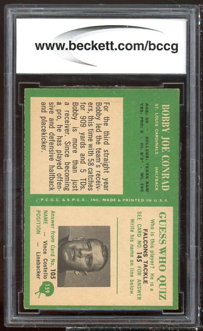 Bobby Joe Conrad Card 1966 Philadelphia #159 BGS BCCG 8 Image 2