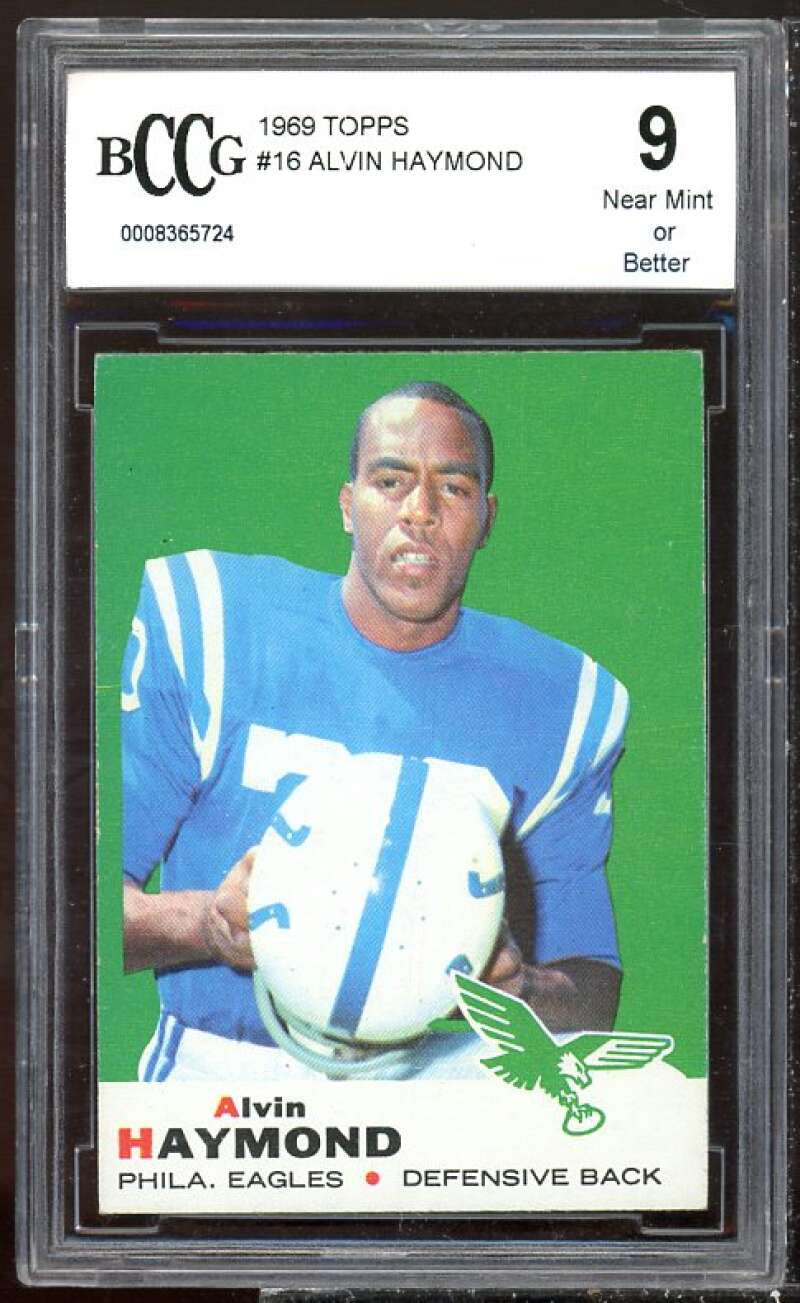 Alvin Haymond Card 1969 Topps #16 BGS BCCG 9 Image 1