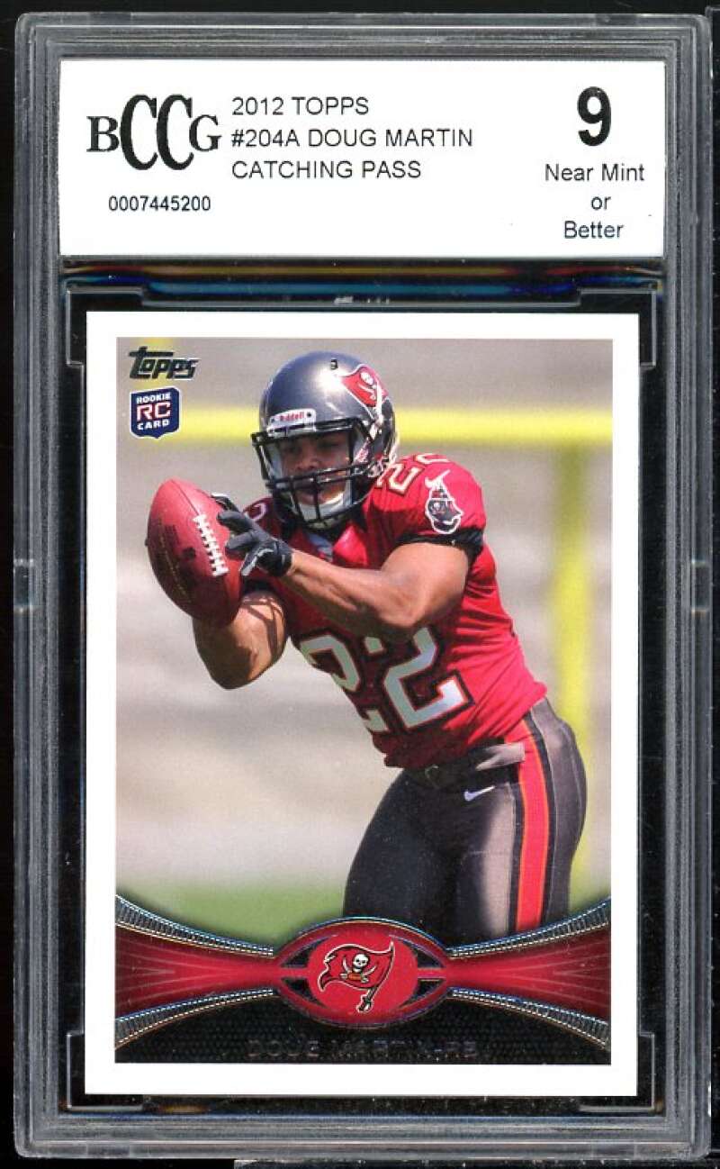 Doug Martin Rookie Card 2012 Topps #204a BGS BCCG 10 Image 1