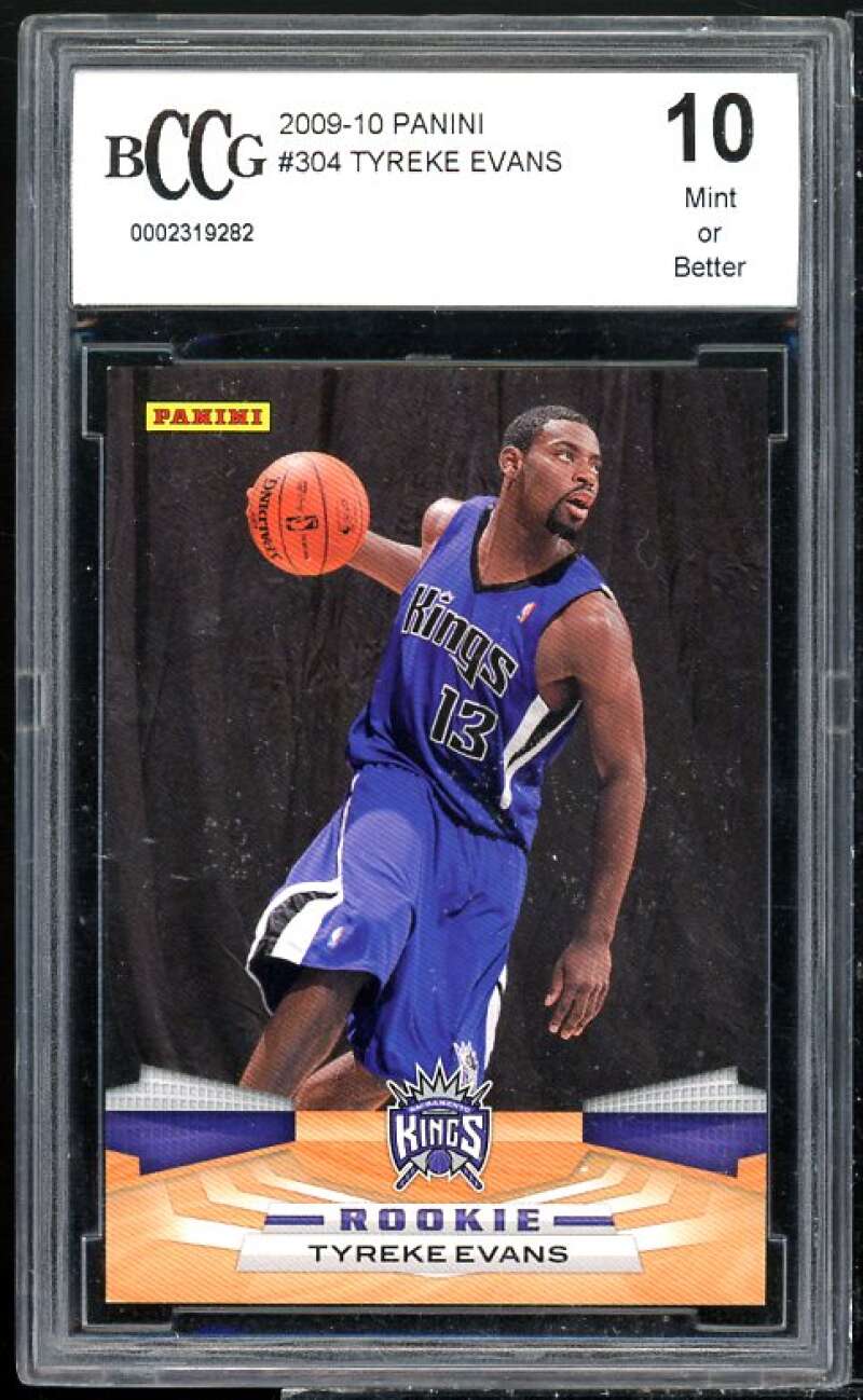 Tyreke Evans Rookie Card 2009-10 Panini #304 BGS BCCG 10 Image 1