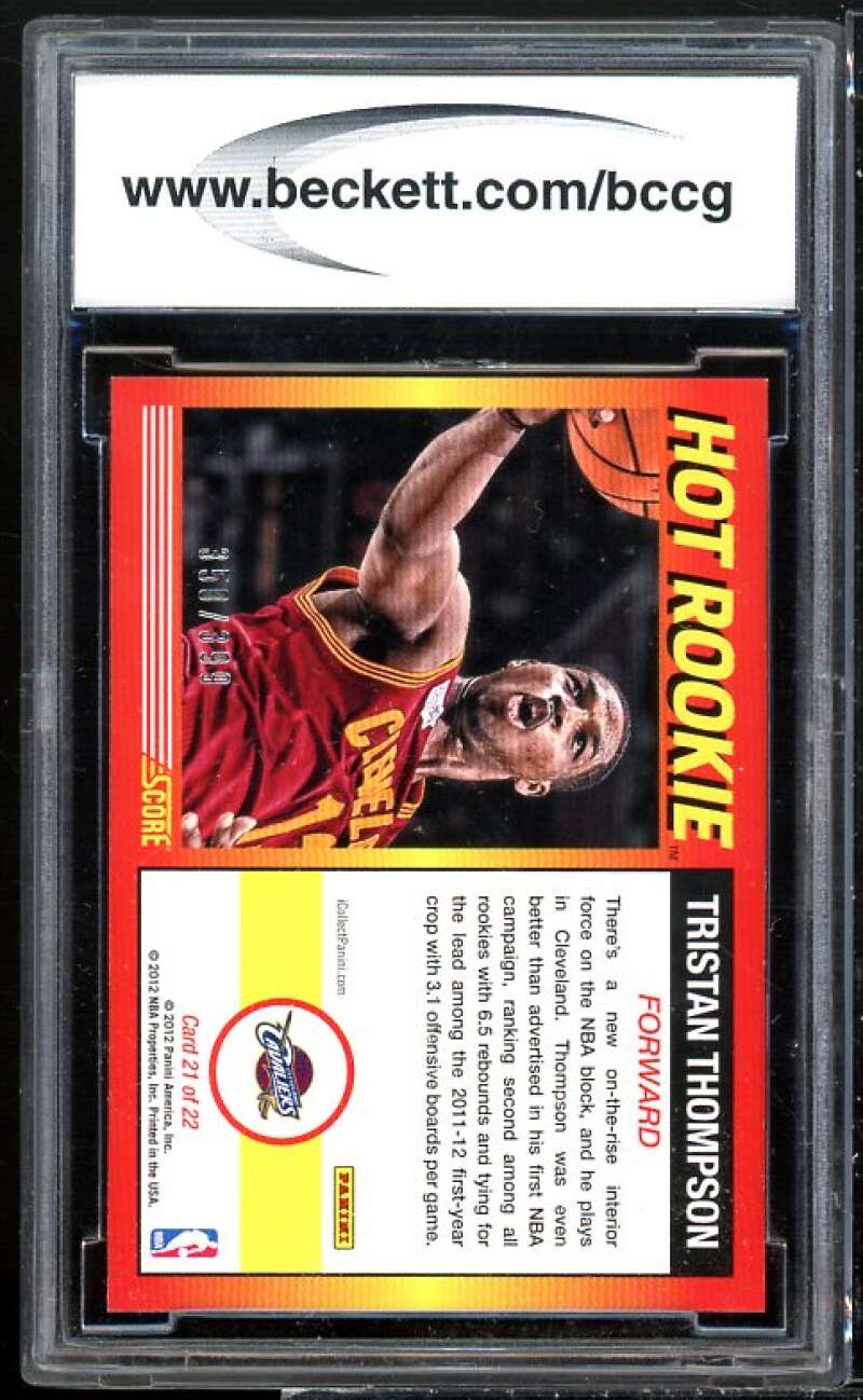 Tristan Thompson Rookie 2012 Score Hot Rookies Toronto Fall Expo #21 BGS BCCG 10 Image 2