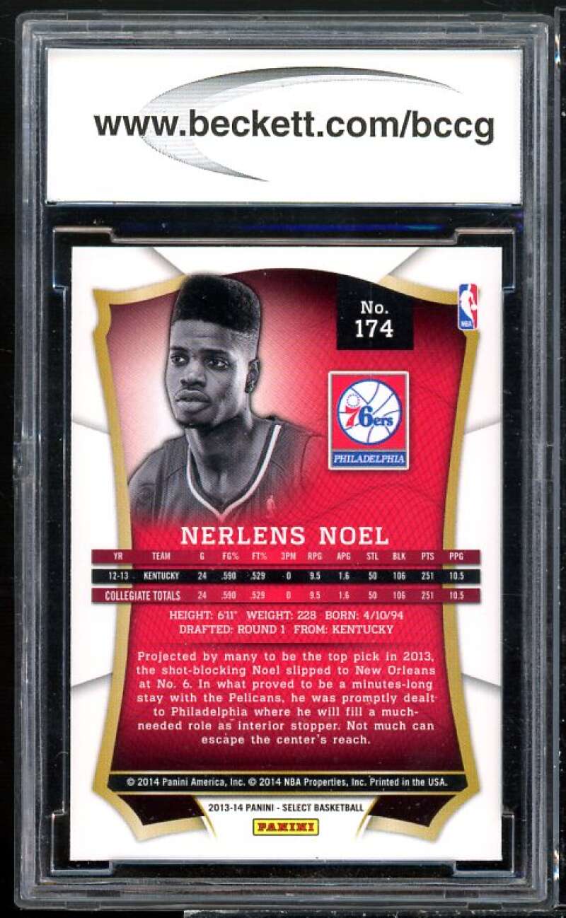 Nerlens Noel Rookie Card 2013-14 Select #174 BGS BCCG 10 Image 2