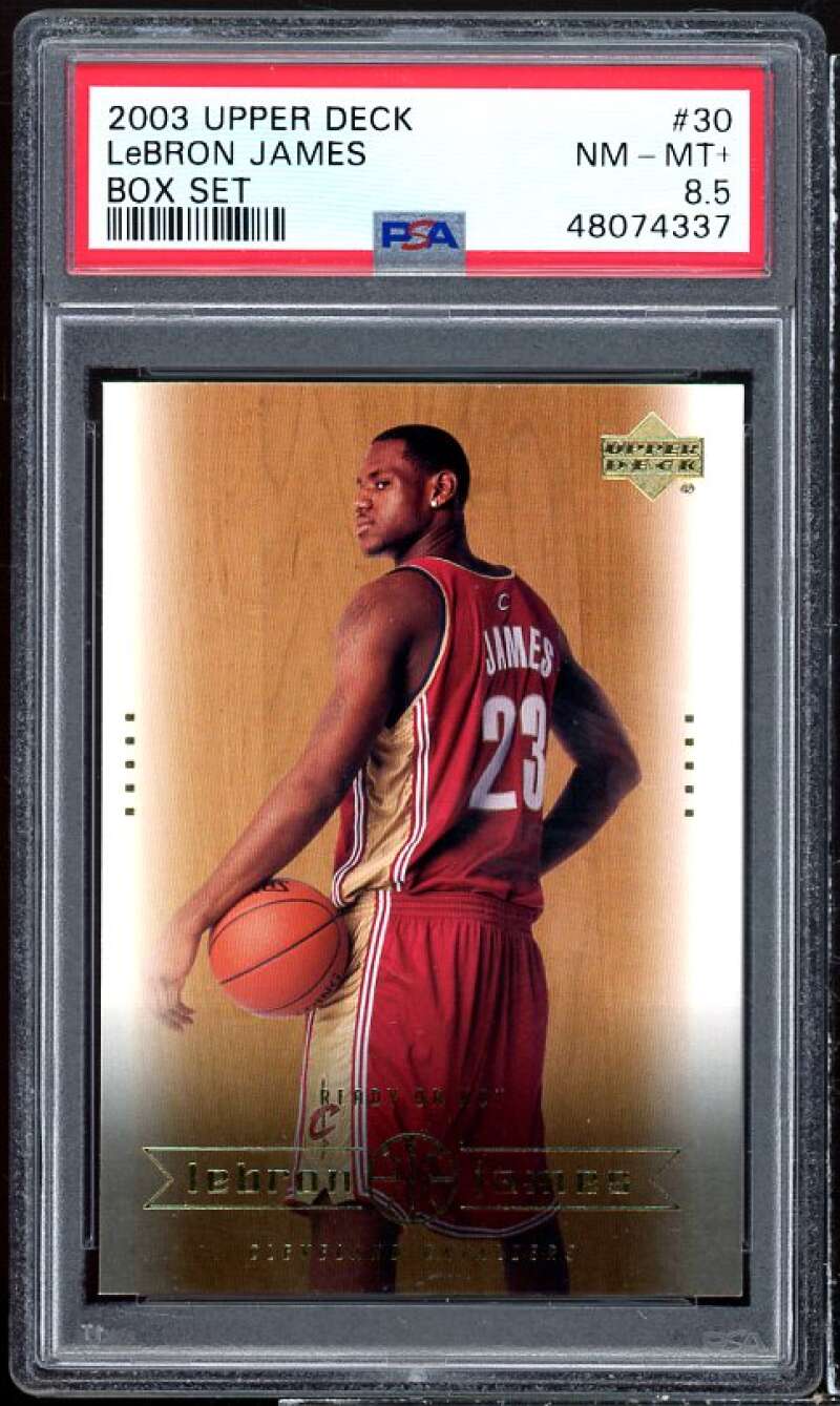 LeBron James Rookie Card 2003-04 Upper Deck LeBron James Box Set #30 PSA 8.5 Image 1