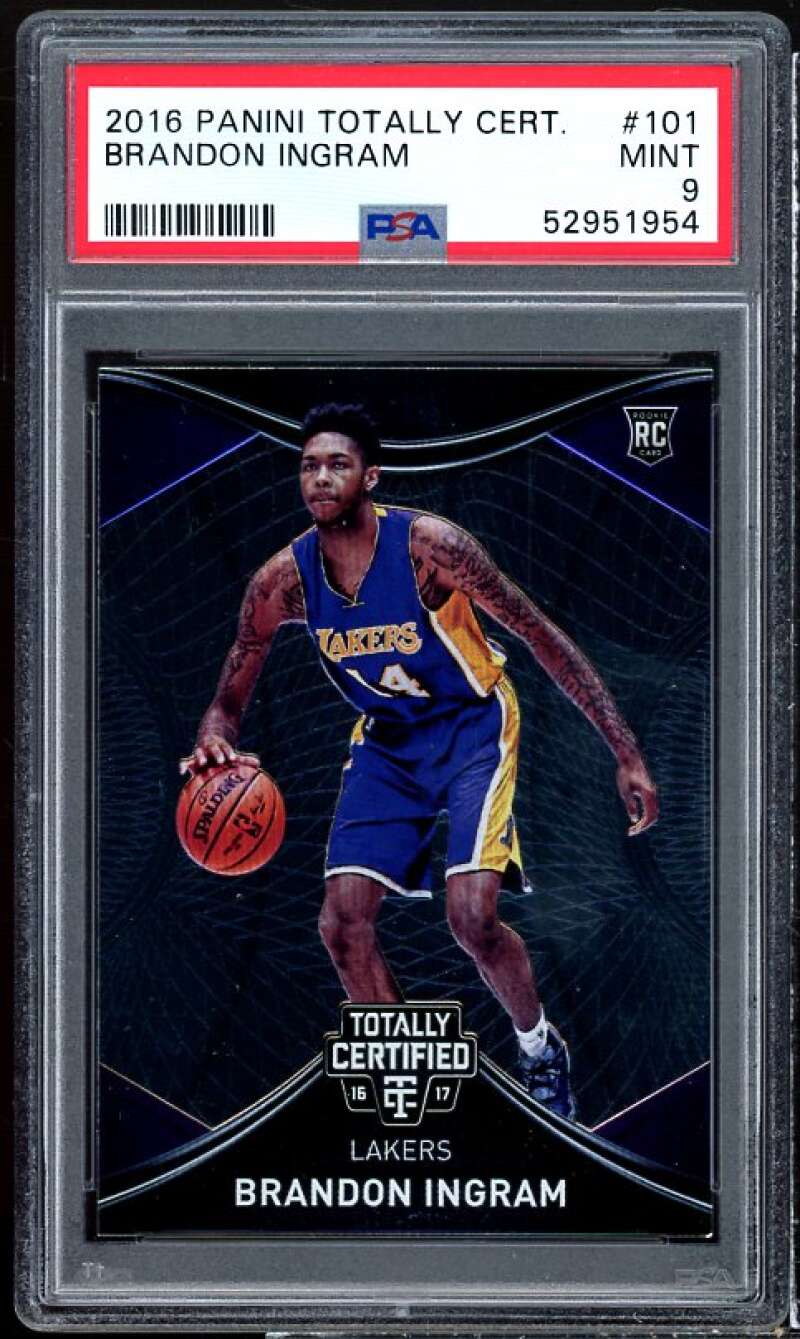 Brandon Ingram Rookie Card 2016-17 Totally Certified #101 PSA 9 Image 1