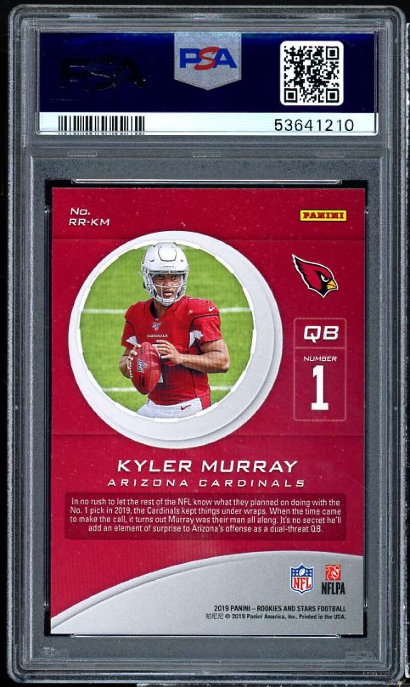 Kyler Murray Rookie Card 2019 Panini R n S Rookie Rush #RRKM PSA 9 Image 2