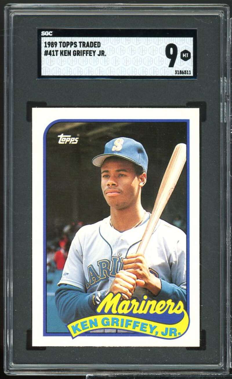 Ken Griffey Jr. Rookie Card 1989 Topps Traded #41T SGC 9 Image 1