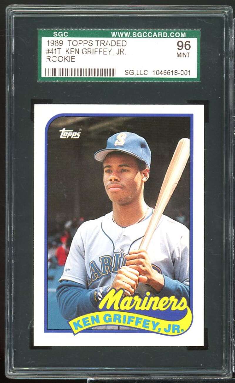 Ken Griffey Jr. Rookie Card 1989 Topps Traded #41T SGC 96 Image 1