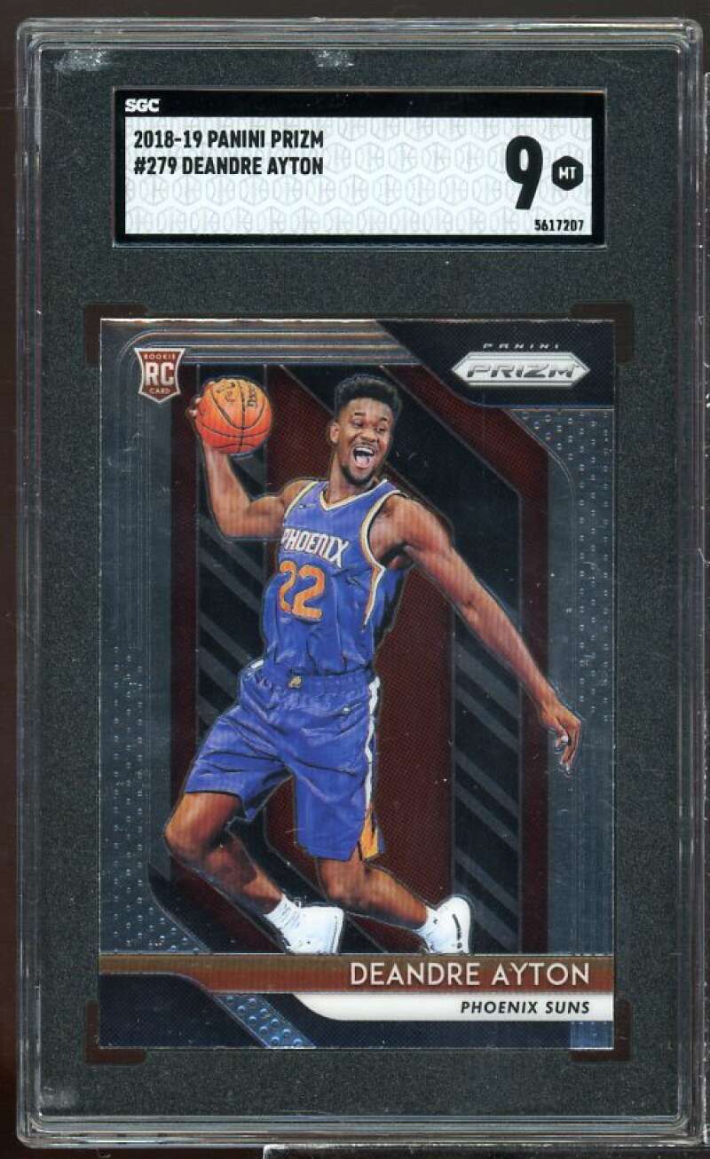 Deandre Ayton Card 2018-19 Panini Prizm #279 SGC 9 Image 1