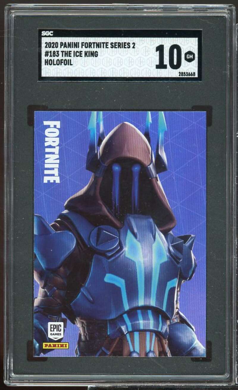 The Ice King 2020 Panini Fortnite Series 2 USA Holofoil #183 SGC 10 Image 1