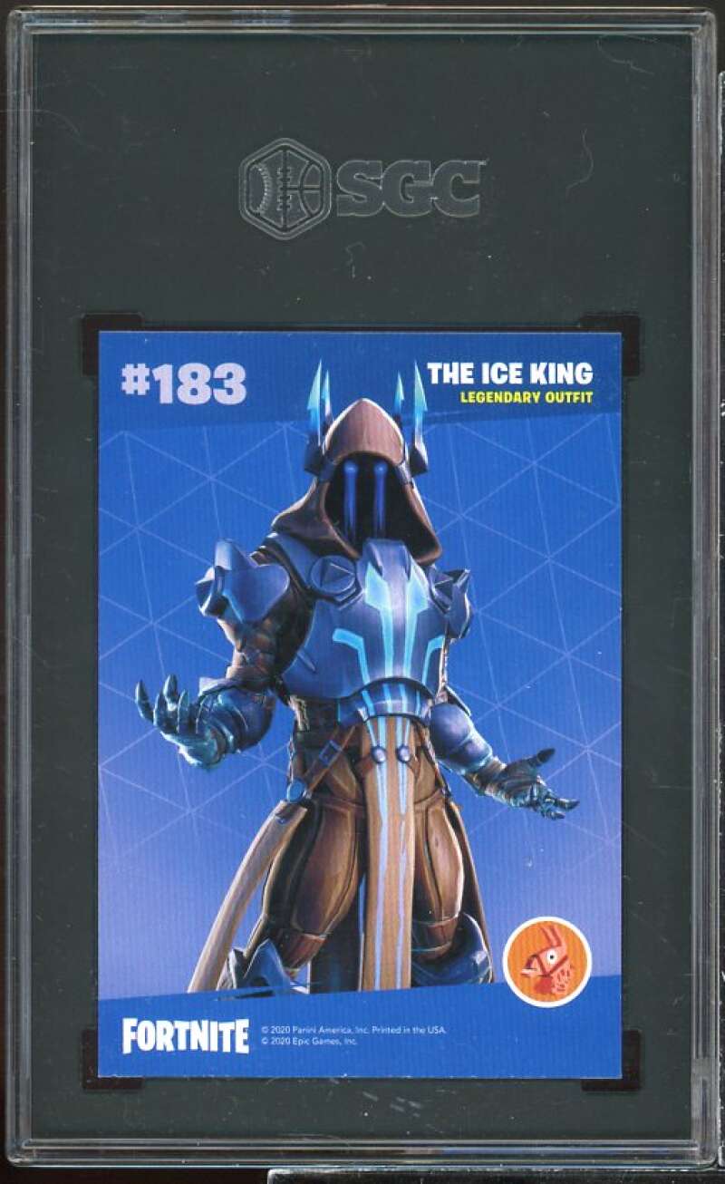 The Ice King 2020 Panini Fortnite Series 2 USA Holofoil #183 SGC 10 Image 2